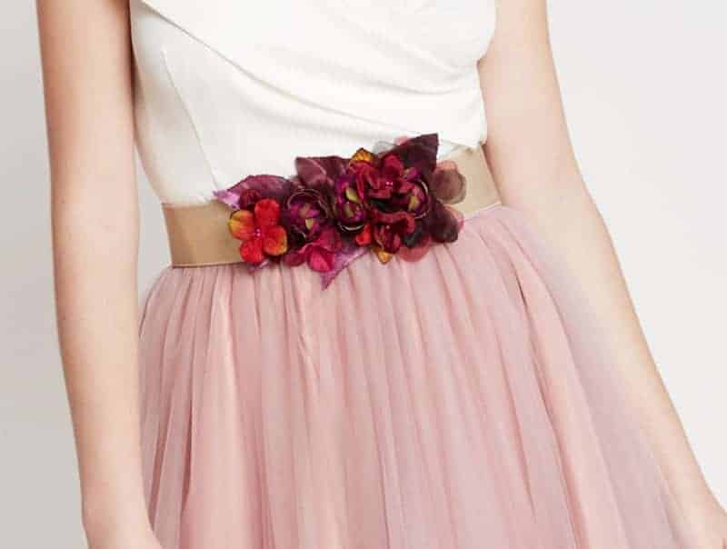 cinturones de flores para bodas