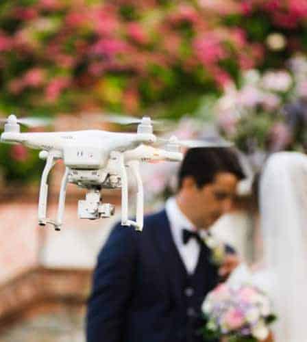 drones para bodas