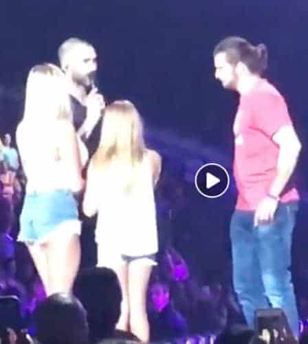 El cantante de Maroon 5 ayuda a un fan a proponer matrimonio
