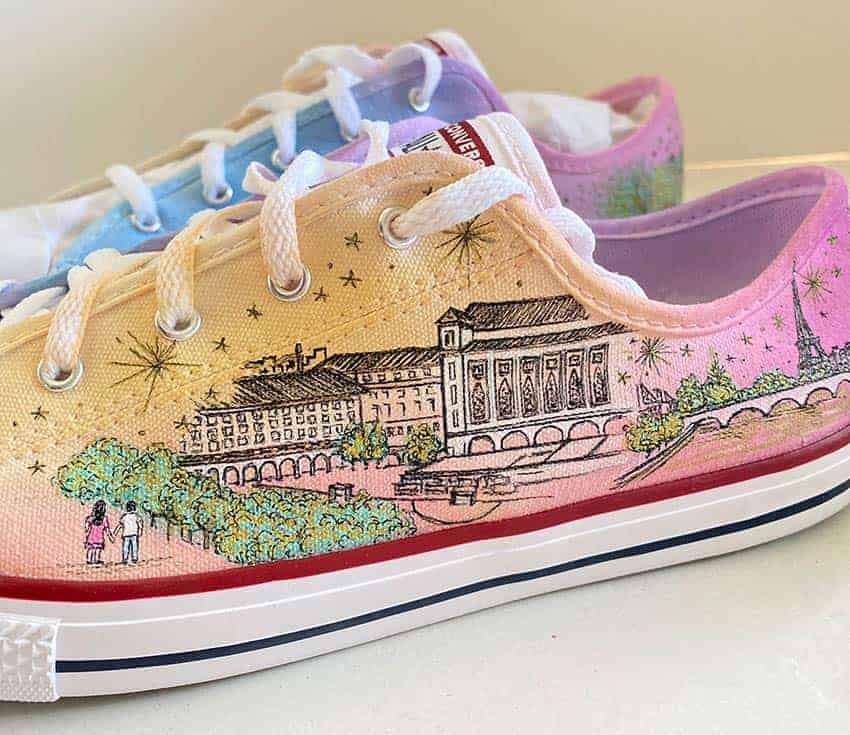 Converse pintadas a mano