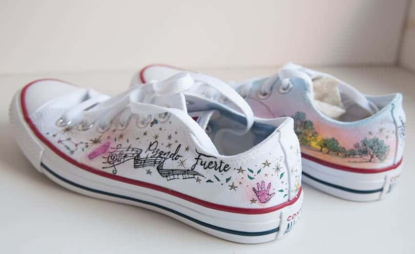 Converse pintadas a mano