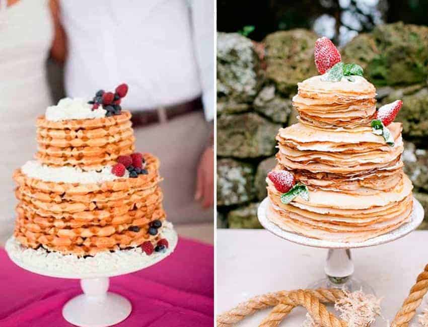 Alternativas a la tarta nupcial