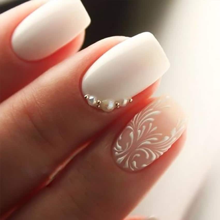 uñas el día de la boda