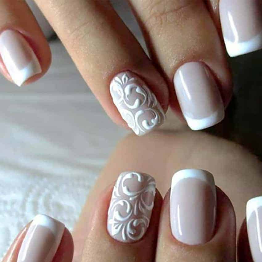 uñas el día de la boda