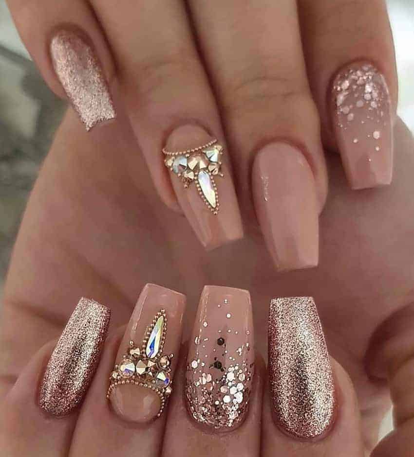 uñas el día de la boda