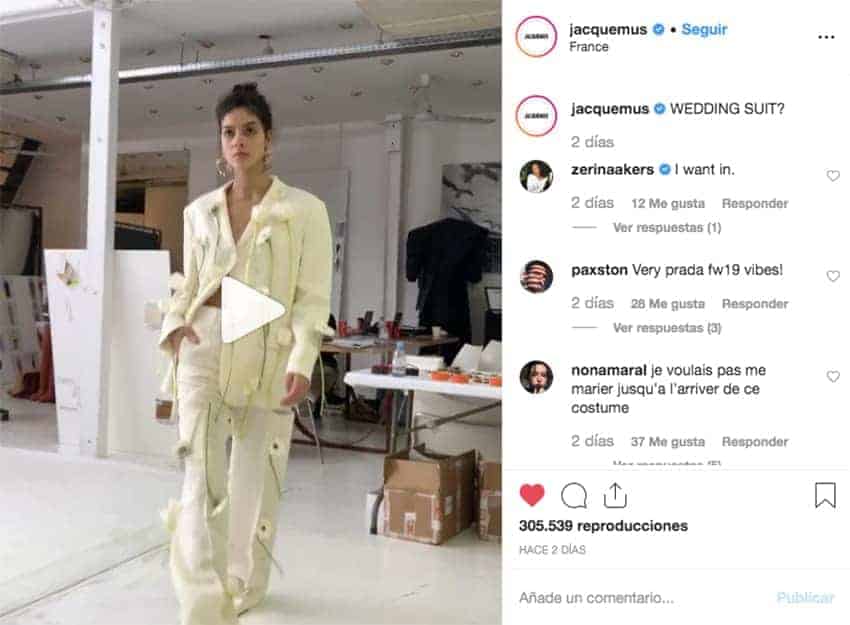 traje de chaqueta de Jacquemus