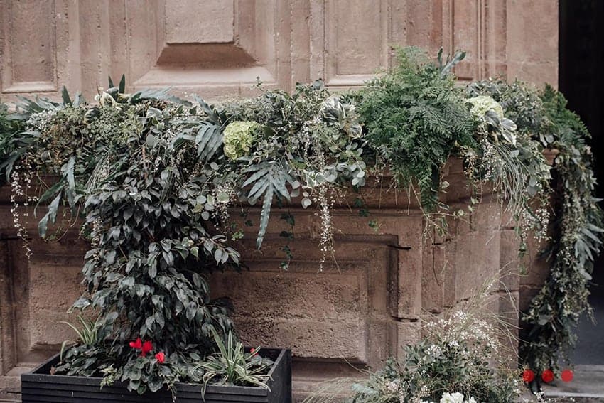 flores para bodas decoración iglesia