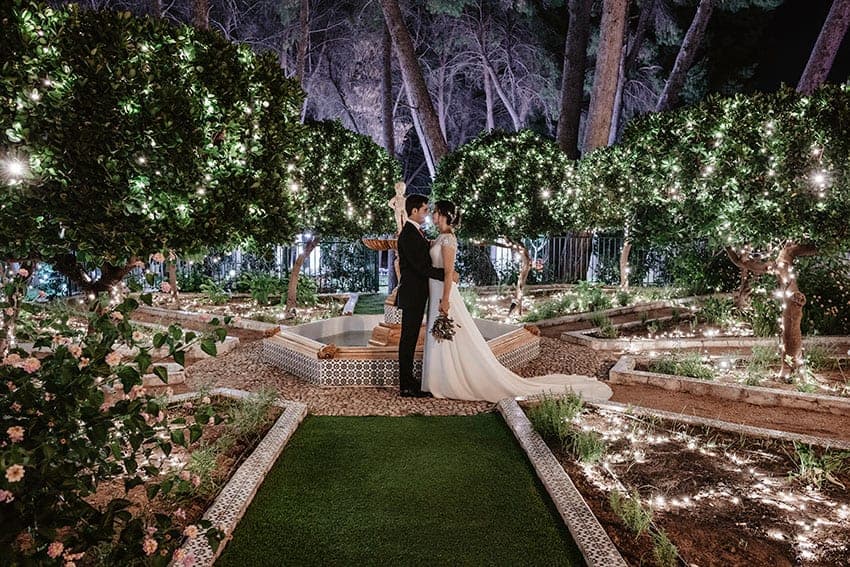 Flores para bodas celebración exterior