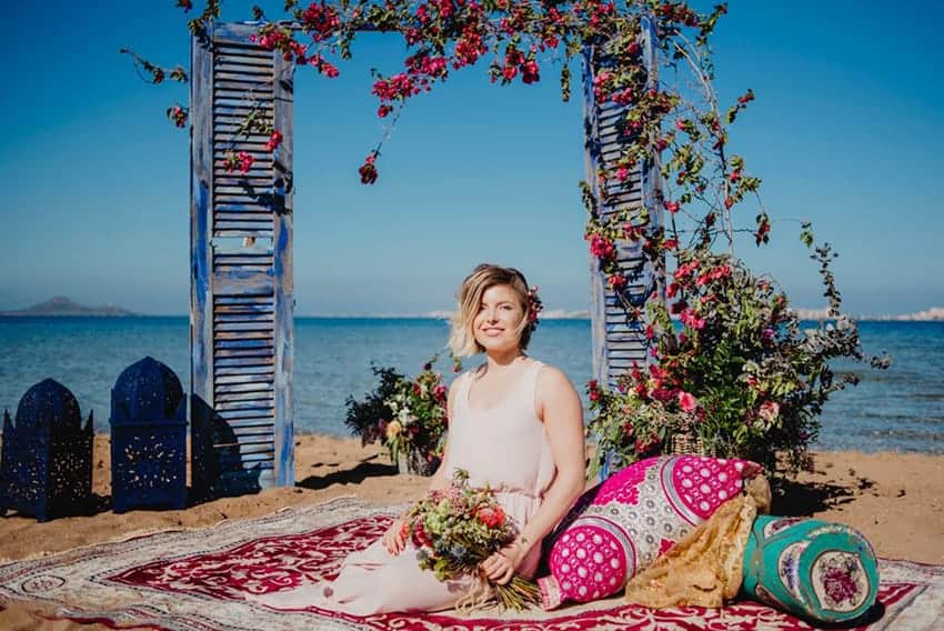 flores para bodas en la playa