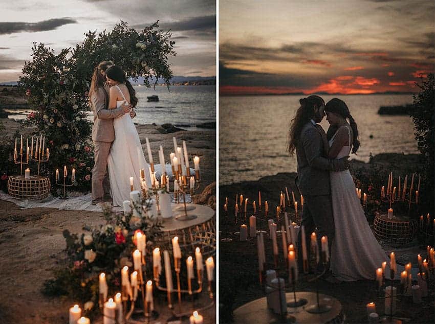 Pareja entre velas. Editorial Tabarca. Sweet Angel WP